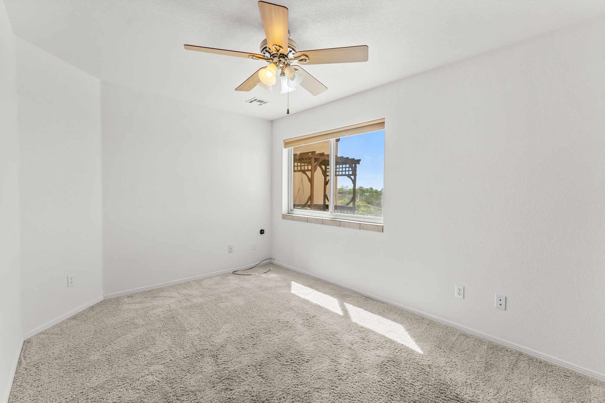 Bedroom with desert-view window