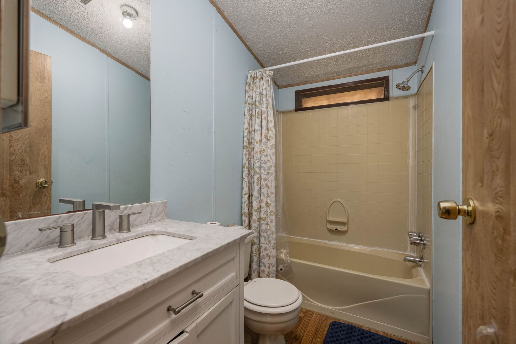 Second full bath with vanity and tub-shower combo